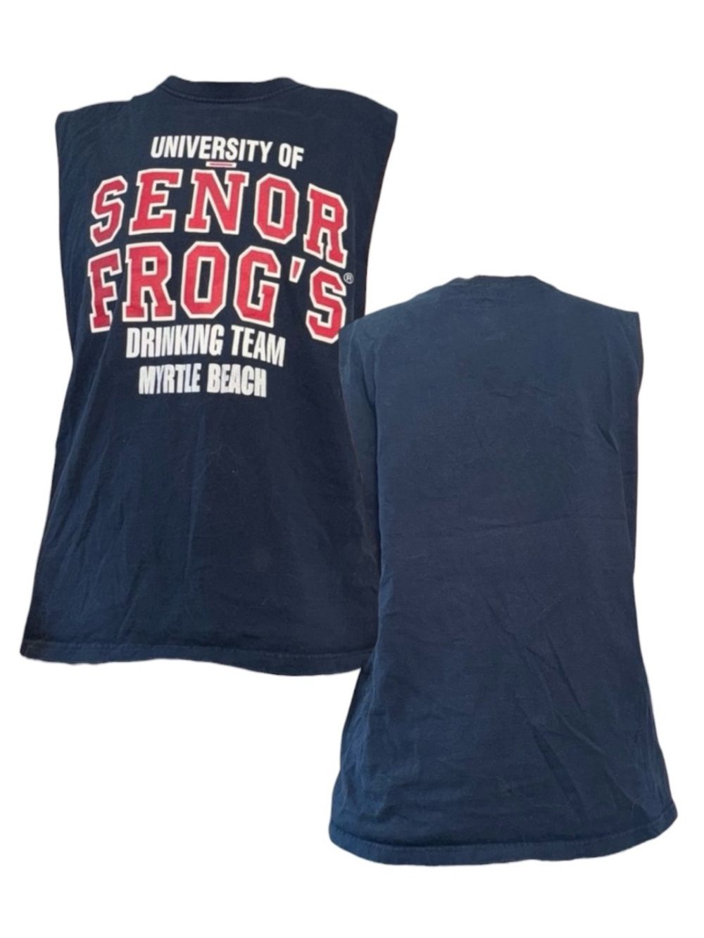 Senor Frog's Navy Sleeveless Tee